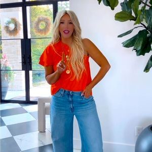 J Crew Smoked one shoulder top